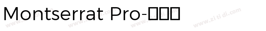 Montserrat Pro字体转换